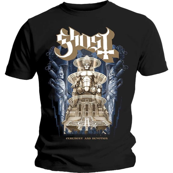 Ghost Unisex T-Shirt Ceremony & Devotion (Large)