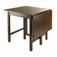 thumbnail image 3 of Winsome Wood Lynden 5-Pc Dining Set, Drop Leaf Table & 4 Ladder Back Chairs, Walnut Finish, 3 of 10