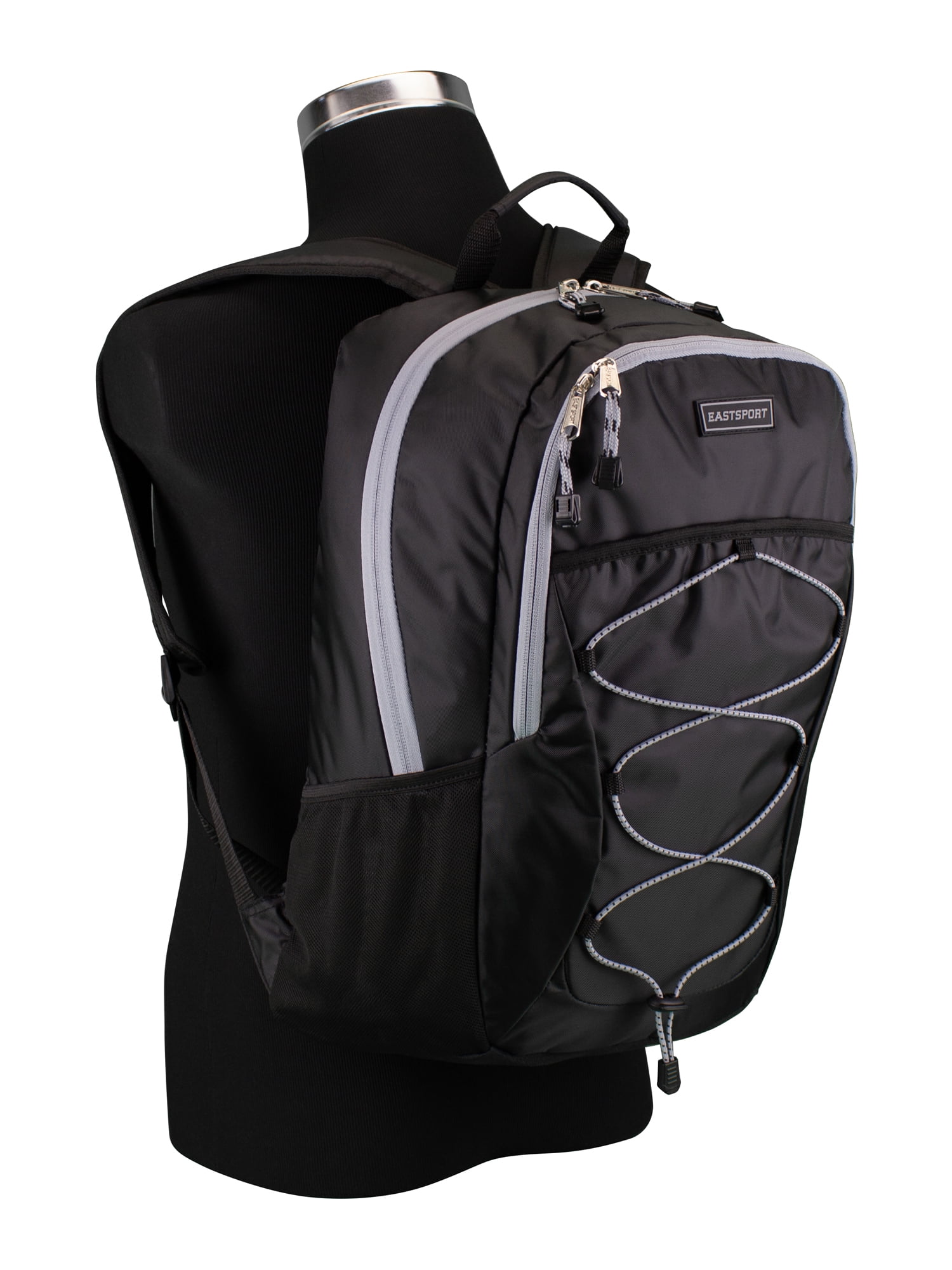 Eastsport Unisex Trailblazer Backpack, Black/Grey