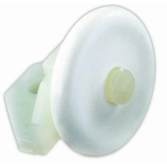 JR Window Curtain Glider 81745 Direct Replacement For Tub-Master Brand Shower Doors; White; Polypropylene; Set Of 2