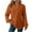 Orange (New Upgrade), variant on Htigea Women's Waffle Tops V-Neck Long Sleeve Shirts Casual Loose Fit Pullover Fall Fashion Sweatshirts Army Green S