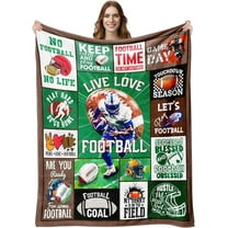 Football Gifts for Boys 8-12, Football Coach Gifts for Men, Football Lovers Gift Ideas, Gifts for Football Lovers/Players, Gifts for Football Fans, Football Team Gifts Blanket 50"x60"
