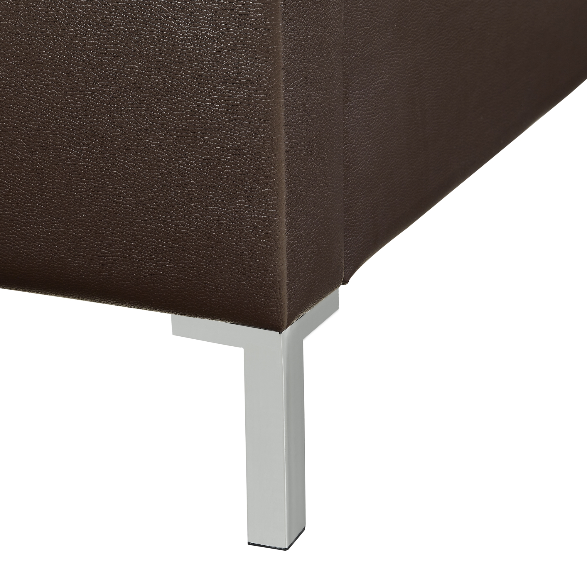 Inspired Home Reese Faux Leather Platform Bed