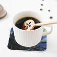 thumbnail image 5 of Naloa The Starry Night Coasters for Set of 4 - PU Leather Coasters, Coasters for Table Cup Tea Coffee Beer, Decorative for Kitchen Homedecor (Round), 5 of 6