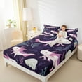 thumbnail image 4 of Castle Fairy Ocean Salamander 4-Piece Full Size Sheets for Teenagers,Marine Animal Bed Sheets,Wildlife Axolotl Lightweight Sheet Sets,Microfiber Bedroom Decor, 4 of 7
