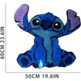 thumbnail image 3 of HELANHO 50x60cm Cute Cartoon Stitch Rug - Soft Non-Slip Carpet for Kids Room, Bedroom & Nursery Decor QQH63-2160, 3 of 5