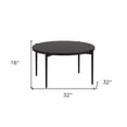thumbnail image 4 of 32" Black Steel Round Coffee Table, 4 of 8