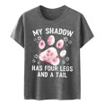 thumbnail image 4 of YDLCAFD T-Shirts Col en V pour Femmes, Packages, Mode Décontractée, Manches Courtes, Col Rond, T-Shirt Ample, Blouse, 4 of 4
