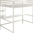 thumbnail image 2 of Novogratz Maxwell Metal Full Loft Bed with Desk & Shelves, 2 of 9