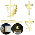 thumbnail image 2 of RUOYING Acrylic Cake Topper Dove Cross Cake Toppers Baptism Cake Decorations, 2 of 8
