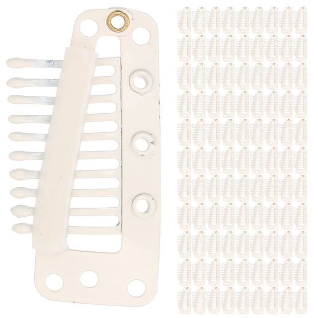 FLAMEEN Pince à Perruque en Métal, Pince à Perruque en Acier Inoxydable avec un Design Sûr pour les Extensions de Cheveux