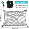 thumbnail image 3 of Filet de Barrière pour Chien de Voiture avec Crochets Barrière de Sécurité Durable pour Chien Filet de Barrière pour Chien de Voiture Pliable Réutilisable, 3 of 9