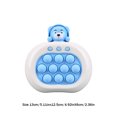 thumbnail image 3 of Burbuja de empuje con juguetes sensoriales de luz de sonido para suministros de regalos para niños (azul arcoíris), 3 of 3