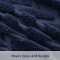 thumbnail image 3 of Sherpa Fleece Throw Blanket for Couch, Soft Plush Jacquard Fluffy Throw Blanket, All Season Lightweight Decorative Blanket for Sofa, 3 of 7