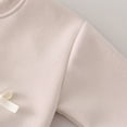 thumbnail image 6 of TOWED22 Toddler Girls 2 Piece Outfits Fall Clothes Knit Tulle Puff Sleeves Top and Flare Pants Set for Girl,Beige,1-2 Y, 6 of 6