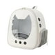 thumbnail image 1 of Mochila transportadora de mascotas duradera, suave, portátil, ventilada, para viajes, hasta 11 libras Blanco, 1 of 9