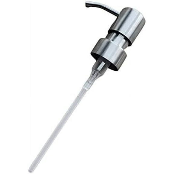 Minimalist Style Liquid Soap Dispenser for Bathroom Kitchen,Stainless Steel Liquid Hand Soap Dispenser Foam Nozzle Pump Bottle Press Head - Stainless Steel A Bathroom Countertop Soap Dispensers