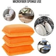 thumbnail image 3 of Miracle Microfiber Kitchen Sponge by Scrub-It - Non-Scratch Heavy Duty Dishwashing Cleaning sponges- Machine Washable- (Orange), 3 of 8