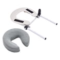 thumbnail image 1 of Almohada facial para mesa de masaje, cojín ergonómico en forma de U, reposacabezas, soporte transpirable Gris claro, 1 of 8