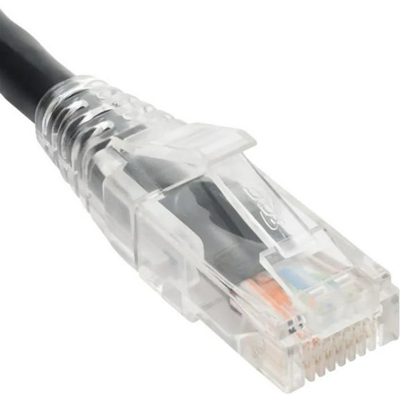 ICC CAT6 Clear Boot Patch Cord - 5 ft Category 6 Network Cable for Network Device  (ICPCST05BK)