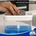thumbnail image 6 of MR.Siga 2 in 1 Premium Dishwashing Soap Pump Dispenser and Sponge Holder for Kitchen Countertop , White, 6 of 10