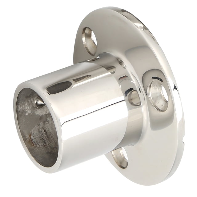 90 Degree Round Base, Durable 316 Stainless Steel Silver MJS013 Boat Round Base For Round Base For Handrail Fittings 22MM,25MM,30MM