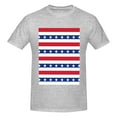 thumbnail image 4 of Bingfone American Patriotic Stars And Stripes Men'S Loose Fit Short-Sleeve Pocket T-Shirt, 4 of 7
