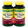 Spring Valley Standardized Extract Milk Thistle Dietary Supplement Capsules Twin Pack, 175 mg, 1180 Count