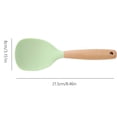 thumbnail image 3 of Chenmei Short Wooden Handle Silicone Spatula Multifunction Spatula Cooking Spoon Silicone Spoon with Wooden Handle Heat Insulation Heat Spoons for Rice Cooker, 3 of 7