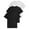Black / Black / White, variant on Ma Croix Mens Essentials Crew Neck Short Sleeve T-Shirts Lightweight Everyday Tee