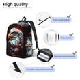 thumbnail image 4 of Lsque USA Bald Eagle Pattern Canvas Daypack, Durable Backpack, High-quality Versatile Backpack,Vintage Compact Backpack-Medium, 4 of 6