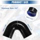 thumbnail image 3 of Codo de 135 grados manguera tubo curva Turbo agua Intercooler Unique Bargains Silicona Negro 54 mm 2,13', 3 of 6