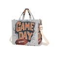 thumbnail image 7 of FORMRS Womens Corduroy Tote Bag Crossbody Shoulder Handbag with Pocket, Game Day, 7 of 7