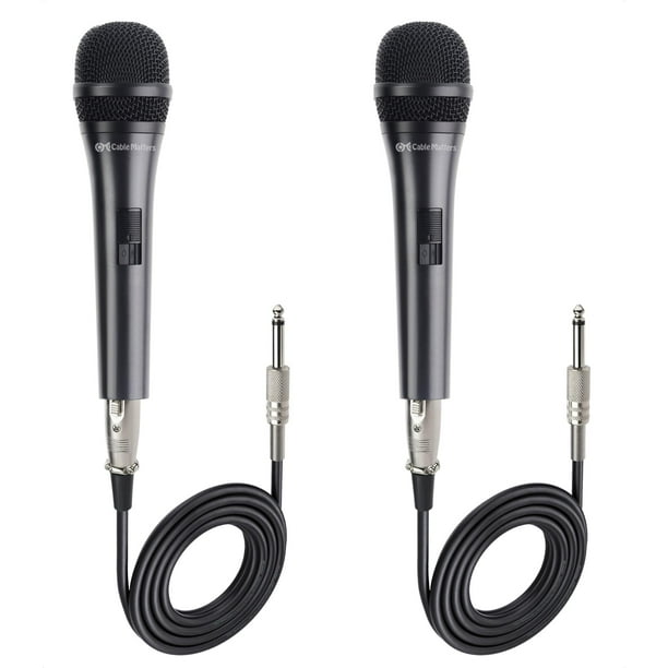 Cable Matters Cardioid Dynamic para micrófono vocal, paquete de 2