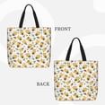 thumbnail image 4 of Sigee Bee and Flowers Print Large Capacity Zippered Tote Bag - Durable, Stylish and Versatile for Everyday Use, 4 of 9
