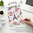thumbnail image 5 of FMSHPON Paris Eiffel Tower Clipboard Hardboard Wood Nursing Clip Board and Pull for Standard A4 Letter 13x9 inches, 5 of 7