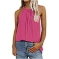 thumbnail image 2 of Giftesty Tank Tops for Women Fashion Women Summer Solid V-Neck T-Shirt Sleeveless Bandage Casual Blouse Tops, 2 of 9