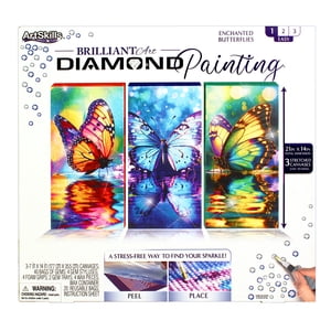 ArtSkills Diamond Art Painting Kit, Enchanted Butterflies