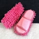 thumbnail image 4 of Pantuflas de limpieza con mopa Pantuflas de limpieza con punta abierta Sandalias de limpieza suaves y desmontables Rosa, 4 of 9