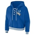 thumbnail image 2 of Women's WEAR by Erin Andrews Royal Indianapolis Colts Plus Size Lace-Up Pullover Hoodie, 2 of 3