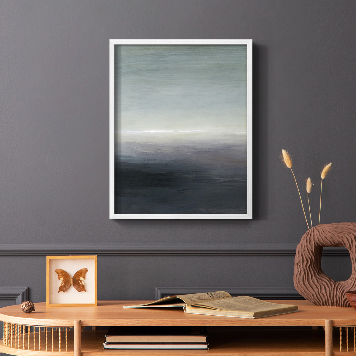 Windy Moor I Framed Print - Solid Wood in Single Picture Frame Solid Wood 2 Framed Print