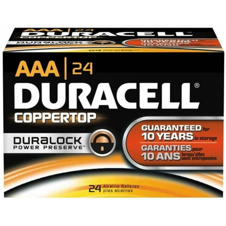 aaa battery duracell batteries 24e alkaline coppertop volt walmart 24pk pack