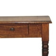 thumbnail image 3 of Artisan Furniture Solid Wood Chestnut Turned Leg Writing Desk, 3 of 8
