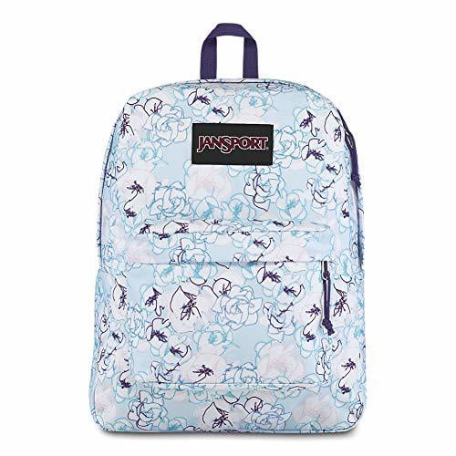 jansport blue floral backpack