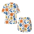 thumbnail image 2 of Sigee Flower for Sleepwear Casual Pjs with Pockets Women's Pajamas Sets Shorts 2 Piece Short Sleeve Lounge Sets 3X-Large, 2 of 9