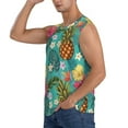 thumbnail image 3 of Haiem Men's Pineapple Print Tank Tops Summer Sleeveless Cut Off Workout T-Shirts Fitness Vest Athletic Undershirts-XX-Large, 3 of 8