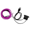 thumbnail image 4 of Sidaley Iluminación interior del coche Tira de LED Decoración Guirnalda Línea de tubo de cuerda de alambre Luz de neón flexible con unidad de Automoción decorativa y accesorios Violeta Sidaley VI000919-06B, 4 of 6