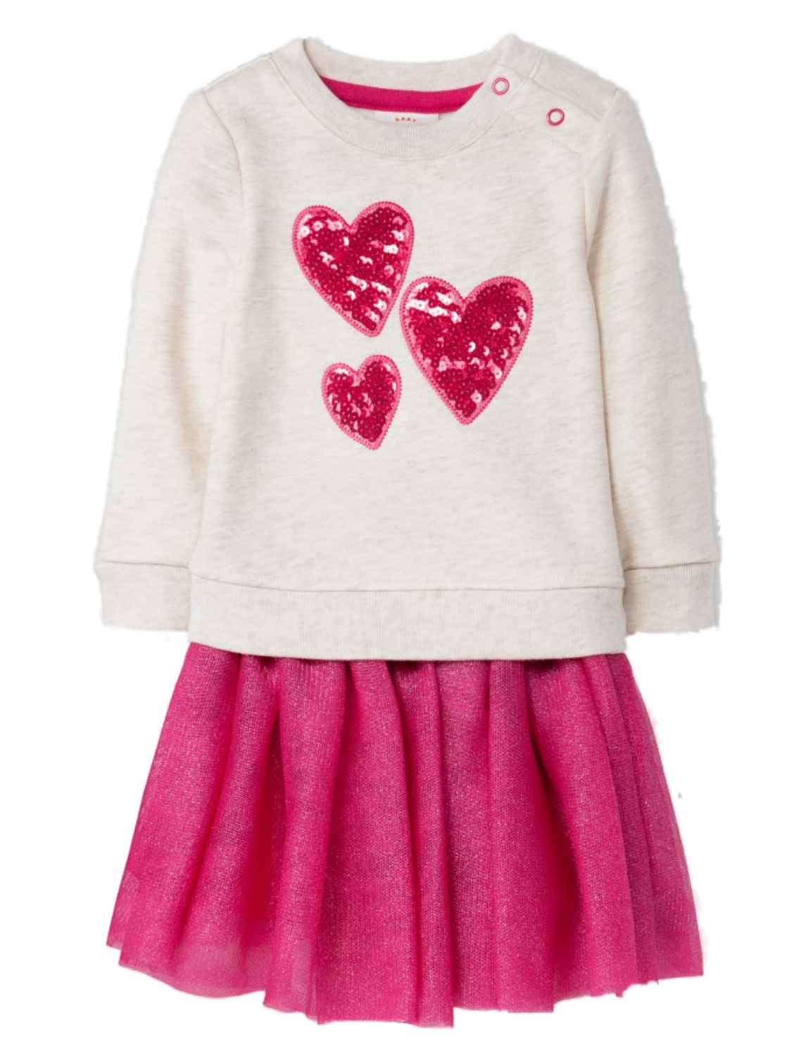 C&M Wodro Baby Girls 2 pcs Valentines Day Love and Heart Tutu Skirt Set