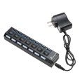 thumbnail image 2 of 7 puertos USB 3.0 HUB 5 Gbps con cable adaptador de interruptor de encendido/apagado para PC Barbie Nuevos Originales, 2 of 6