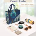 thumbnail image 5 of FORMRS Womens Corduroy Tote Bag Crossbody Shoulder Handbag with Pocket, Blue Planet, 5 of 7